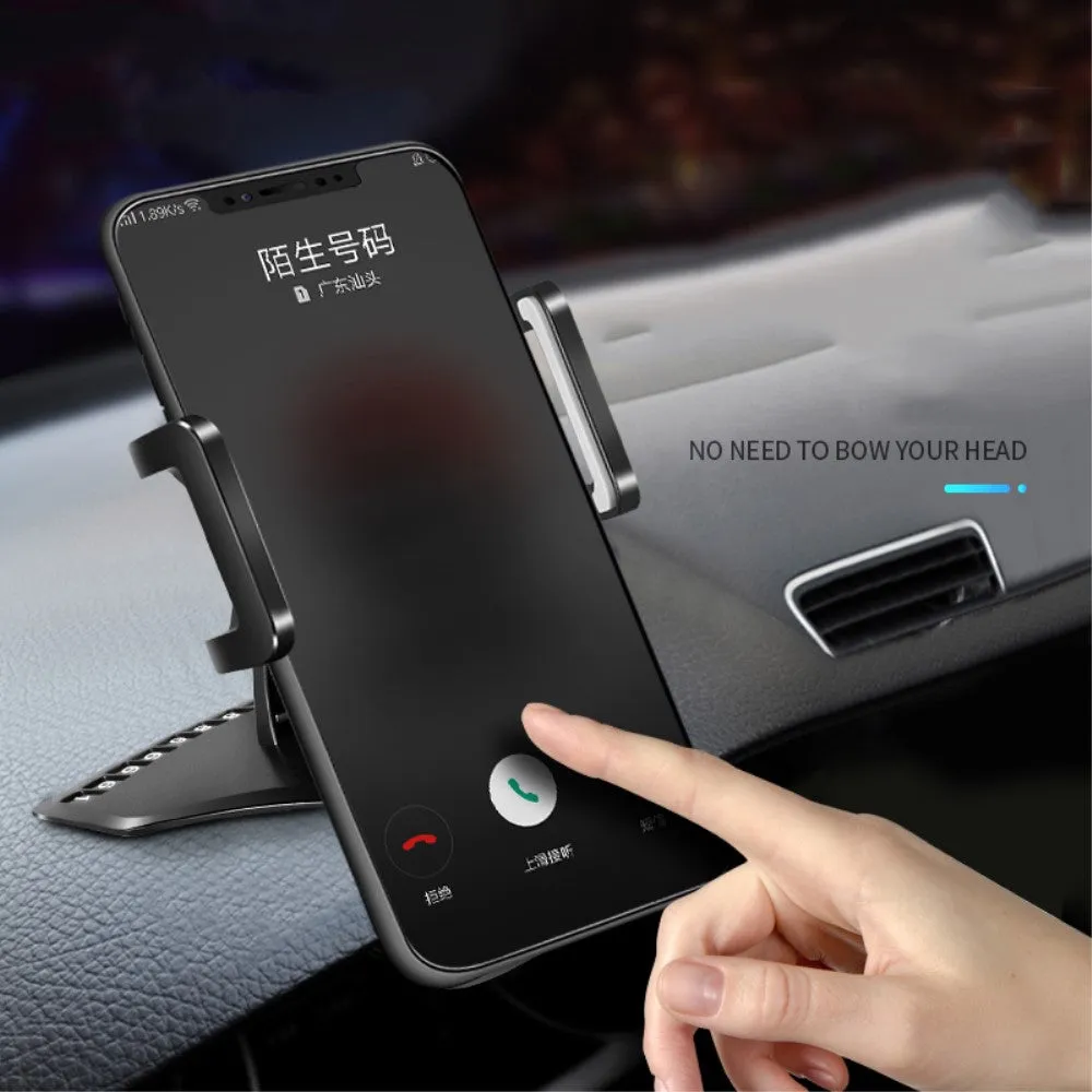 3 in 1 Car GPS Smartphone Holder: Dashboard / Visor Clamp   AC Grid Clip for Sharp Aquos S3 mini - Black