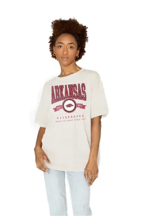 ARKANSAS RAZORBACKS GET GOIN' OVERSIZED CREW NECK TEE