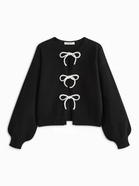 Bow Front Shift Sweater