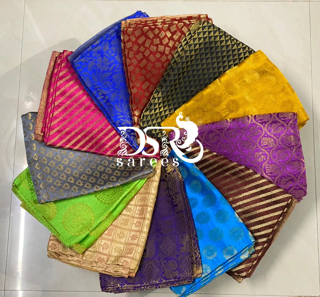 DSR brocade blouse materials