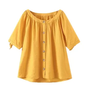 LOOSE BLOUSE WITH BOW TIED
