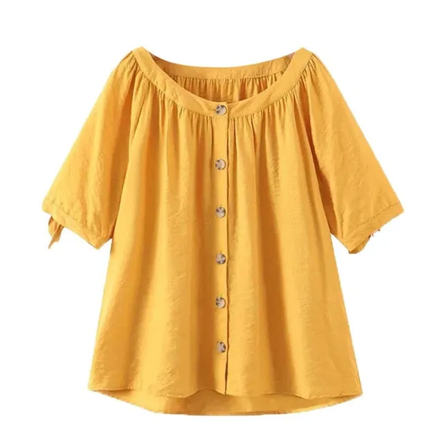 LOOSE BLOUSE WITH BOW TIED