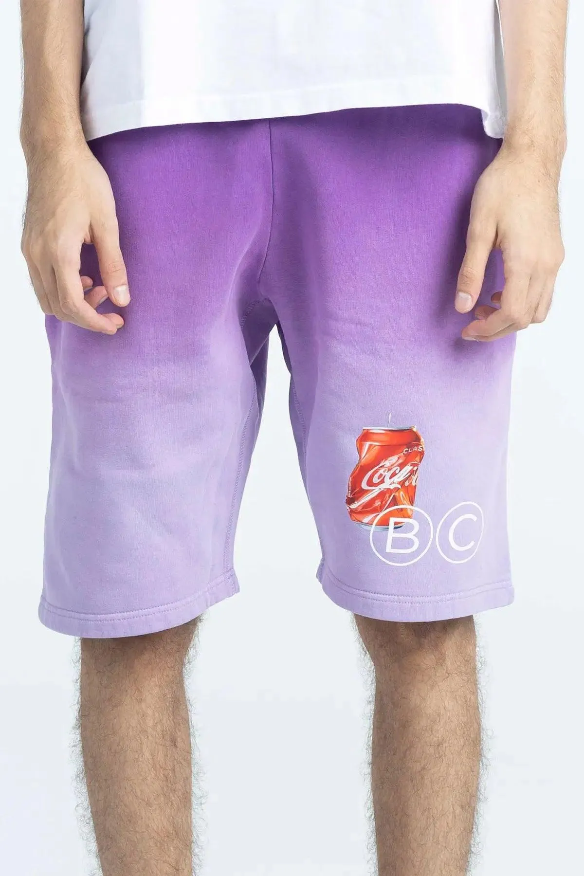 "BAD" Gradient Shorts - Purple