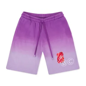 "BAD" Gradient Shorts - Purple