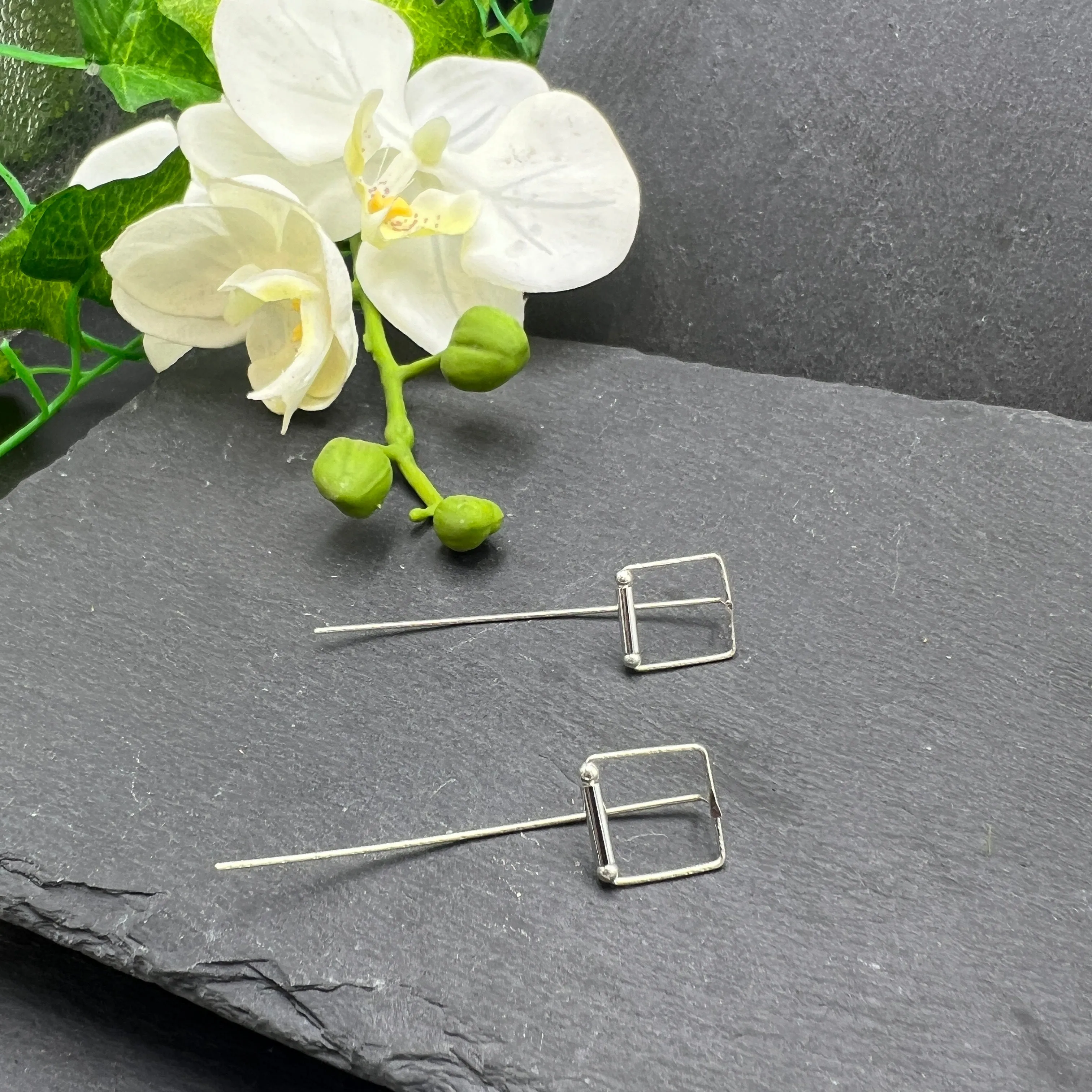 Square Earrings - Long