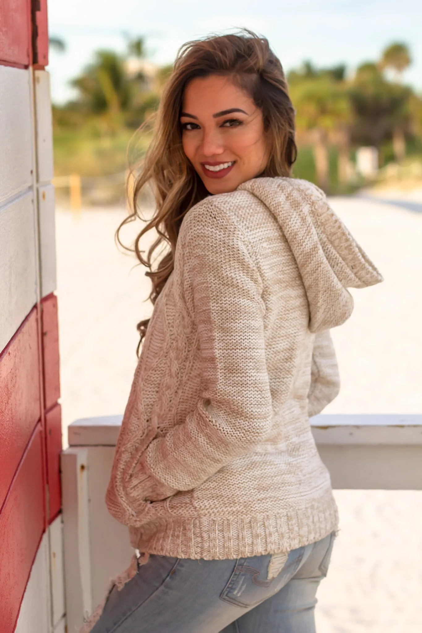 Taupe Knit Sweater
