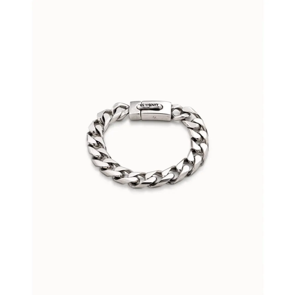 UNOde50 Sharp Silver Metal Bracelet