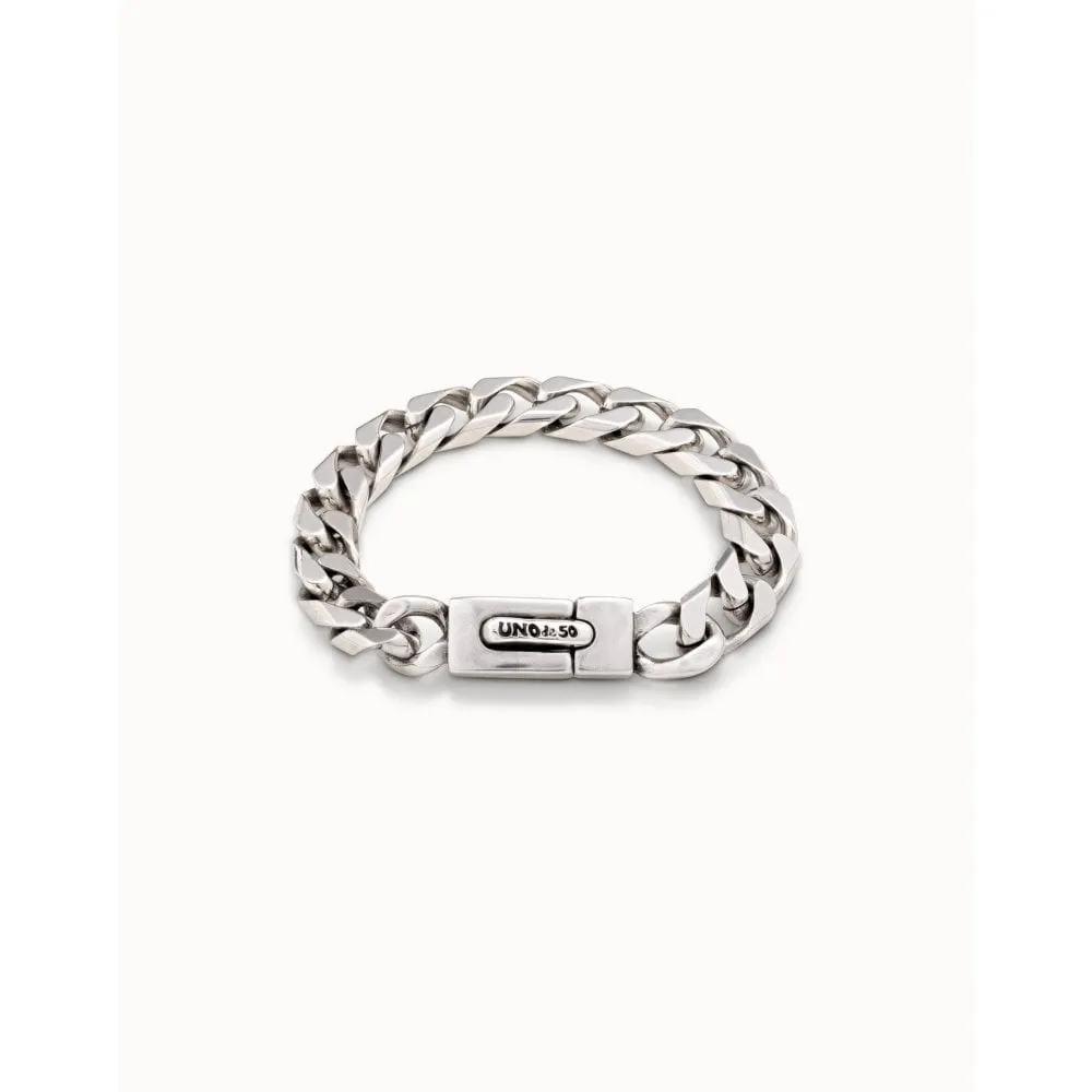 UNOde50 Sharp Silver Metal Bracelet